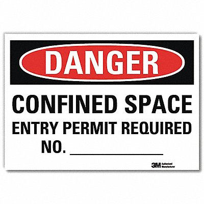 Danger Sign 10inx14in Reflctv Sheeting