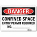 Danger Sign 10inx14in Reflctv Sheeting