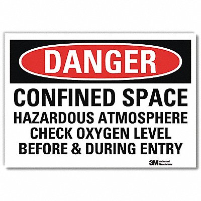 Danger Sign 5inx7in Reflective Sheeting