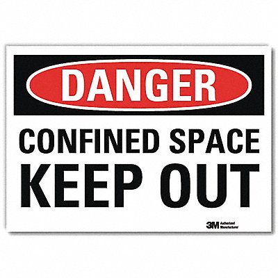 Danger Sign 5inx7in Reflective Sheeting