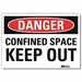 Danger Sign 5inx7in Reflective Sheeting