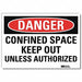 Danger Sign 7inx10in Reflective Sheeting