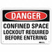 Danger Sign 7 inx10 in Plastic