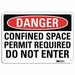 Danger Sign 7 inx10 in Plastic