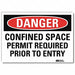 Danger Sign 7inx10in Reflective Sheeting
