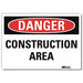 Danger Sign 7 in x 10 in Rflct Sheeting