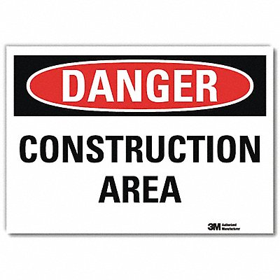 Danger Sign 10inx14in Reflctv Sheeting