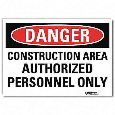 K3080 Danger Sign 5inx7in Reflective Sheeting