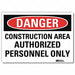 K3080 Danger Sign 5inx7in Reflective Sheeting