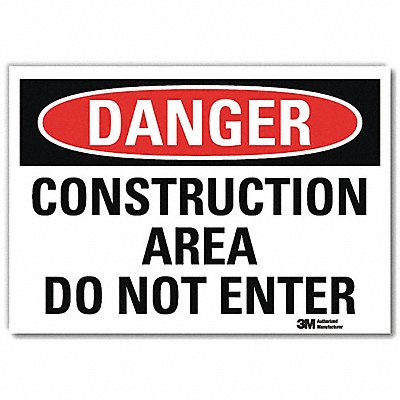 Danger Sign 10inx14in Reflctv Sheeting