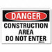 Danger Sign 10inx14in Reflctv Sheeting