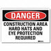 Danger Sign 5 in x 7 in Rflct Sheeting