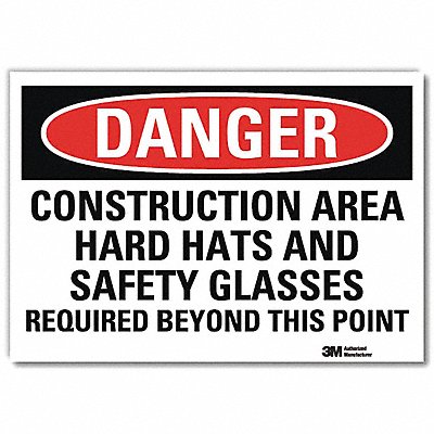 Danger Sign 10inx14in Reflctv Sheeting