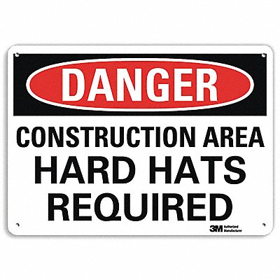 Danger Sign 10 inx14 in Plastic