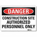 Danger Sign 5 in x 7 in Rflct Sheeting