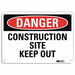 Danger Sign 10 in x 14 in Plastic