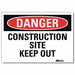 Danger Sign 7 in x 10 in Rflct Sheeting