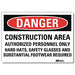 Danger Sign 7 in x 10 in Rflct Sheeting
