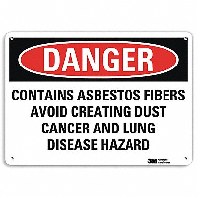 Danger Sign 7 in x 10 in Plastic