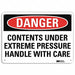 Danger Sign 10 inx14 in Plastic