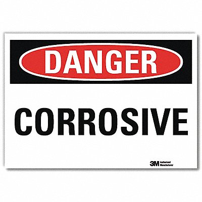 Danger Sign 5 in x 7 in Rflct Sheeting