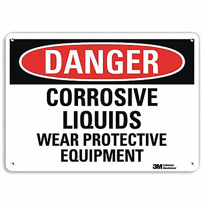 Danger Sign 7 in x 10 in Aluminum