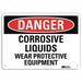 Danger Sign 10 in x 14 in Aluminum