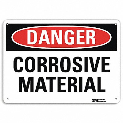 Danger Sign 7 in x 14 in Aluminum