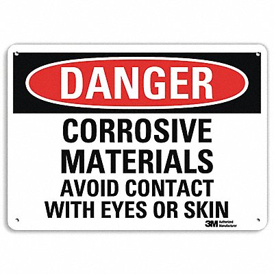 Danger Sign 10 in x 14 in Plastic