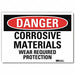Danger Sign 7 in x 10 in Rflct Sheeting