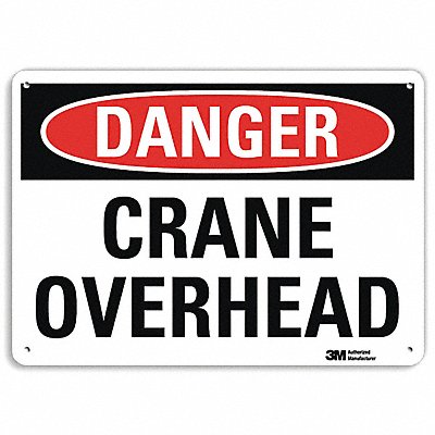 Danger Sign 10 inx14 in Plastic