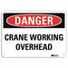 Danger Sign 7 in x 14 in Aluminum