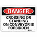 Danger Sign 10 in x 14 in Aluminum