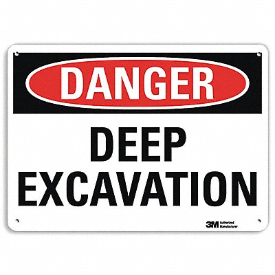 Danger Sign 10 in x 14 in Aluminum