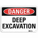 Danger Sign 10 inx14 in Plastic