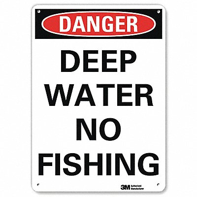 Danger Sign 7 in x 10 in Aluminum