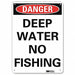 Danger Sign 7 in x 10 in Aluminum
