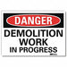 Danger Sign 7inx10in Reflective Sheeting