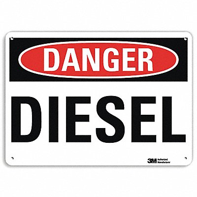 Danger Sign 10 in x 14 in Aluminum
