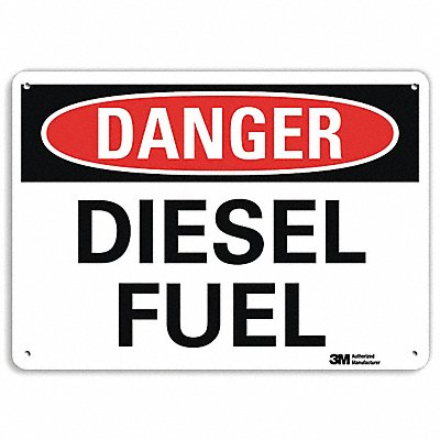 Danger Sign 10 inx14 in Plastic