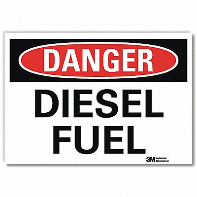 Danger Sign 10inx14in Reflctv Sheeting