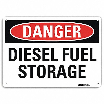 Danger Sign 10 in x 14 in Aluminum