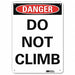 Danger Sign 14 inx10 in Aluminum
