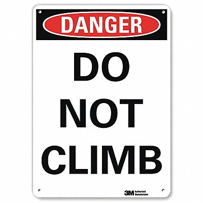 Danger Sign 10 inx7 in Plastic