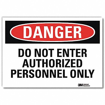 Danger Sign 10inx14in Reflctv Sheeting