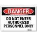 Danger Sign 10inx14in Reflctv Sheeting