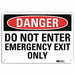 Danger Sign 10 in x 14 in Aluminum