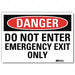 Danger Sign 5inx7in Reflective Sheeting
