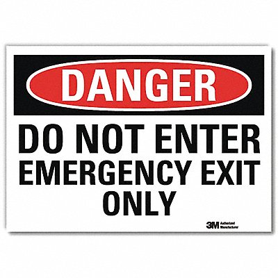 Danger Sign 7inx10in Reflective Sheeting
