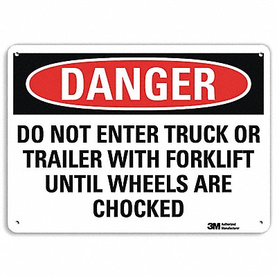 Danger Sign 7 inx10 in Plastic